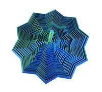 XuQiZZpp 3D Printed Star Table Ornament Whirling Spirals Design Expanded Star Sensorys Fidgety Toy with Handle Birthday