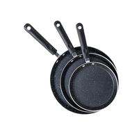 XuQiZZpp 3Piece Multipurpose Nonstick Skillets for Baking Layer Cakes Pancakes and Breakfast Food Ergonomic Handle Frying Pan