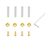 XuQiZZpp 4Pcs Full Set Computer Case Video Card Radiator Water Cooling Fan Lengthened Screws Set Assortment Case Fan Mounting Hardware