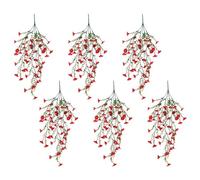 XuQiZZpp 6Pcs Artificial Morning Glory Flower Hanging Plant for Garden Outside and Inside Hanging Plant Flower Drooping Plant