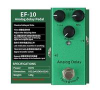 XuQiZZpp 9V Electric Guitar Effect Pedal With 10 Sound Options Small Guitar Effects Pedals for Concert Stage Practice Live Studio