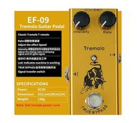 XuQiZZpp 9V Electric Guitar Effect Pedal With 10 Sound Options Small Guitar Effects Pedals for Concert Stage Practice Live Studio