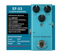 XuQiZZpp 9V Electric Guitar Effect Pedal With 10 Sound Options Small Guitar Effects Pedals for Concert Stage Practice Live Studio