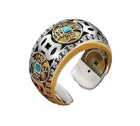 XuQiZZpp Adjustable Rotating Coin Rings With Traditional Wealth Motifs Stress Relief Rings Jewelry For Adults
