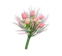 XuQiZZpp Artificial Spring Flowers 13Inch Lavender Tulips Bouquet Faux Silk Floral Arrangements For Wedding Party Decorations Spring Silk Flower Arrangements