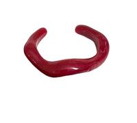 XuQiZZpp Artistic Handmade Resin Open Bangle Lightweight Dopamine Cuff Bracelet Fashion Jewelry Adjustable Wristchain