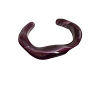 XuQiZZpp Artistic Handmade Resin Open Bangle Lightweight Dopamine Cuff Bracelet Fashion Jewelry Adjustable Wristchain