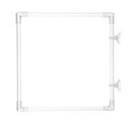 XuQiZZpp Clear Acrylic Aquariums Fish Feeding Rings With Easy Installation Suction Cup Prevents Food Drift and Waste 23x23CM