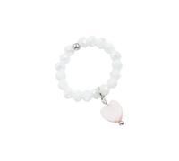XuQiZZpp Comfort Fit 16mm Inner Diameter Heart Rings Authentic Shell Materials Sophisticated Rings Jewelry For Daily Use