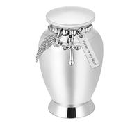 XuQiZZpp Compacts Cremation Container Aluminum Alloys Construction Decorative Crosses Chain for Memorials