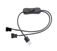 XuQiZZpp Computer Fan Power Supply Adapter USB To 4Pin Connection Cord With 12V Output Wiring For Computer Case And CPU Fans Case Fan To USB Conversion