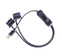 XuQiZZpp Computer Fan Power Supply Adapter USB To 4Pin Connection Cord With 12V Output Wiring For Computer Case And CPU Fans Case Fan To USB Conversion