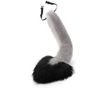 XuQiZZpp Costume Props Anime Tail Cosplay Wolf Tail Soft Long Kitten Animal Costume for Halloween Fancy Party