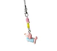 XuQiZZpp Dachshund Phone Strap Charm Designs With Sturdy Resin Ideal for Daily Commute School Life and Casual Gatherings