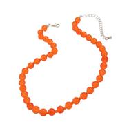 XuQiZZpp Delicate Glass Beads Necklace Adjustable Chain Length Unisex Beaded Clavicle Chain For Her Mother Valentine