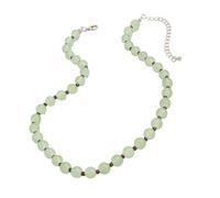 XuQiZZpp Delicate Glass Beads Necklace Adjustable Chain Length Unisex Beaded Clavicle Chain For Her Mother Valentine