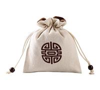XuQiZZpp Divinations Cotton Cloth Card Dices Bag Pendulums Tablecloth Board Game Jewelry Storage Drawstring Tarot Bag Small Cotton