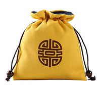 XuQiZZpp Divinations Cotton Cloth Card Dices Bag Pendulums Tablecloth Board Game Jewelry Storage Drawstring Tarot Bag Small Cotton