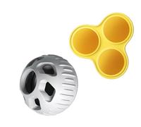 XuQiZZpp Dog Chew Toy for Small to Large Breeds Leak Food Fillable Treat Ball Teether Silicone Training Toy to Relieve Boredom