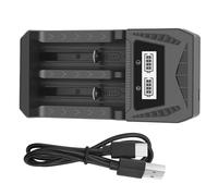 XuQiZZpp Double Channel Battery Charging Type C LCD Screen Real Time 18650 21700 2A 3A 3.7V Resistant USB Battery Charging