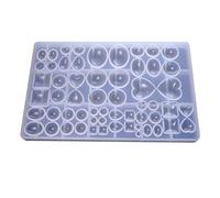 XuQiZZpp Fashion Jewelry Resin Casting Molds Epoxy Pendant Silicone Mold Multi-shape Craft Mold Easy to Release