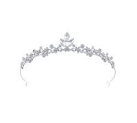 XuQiZZpp Girls Elegant Crystal Headdress Handcrafted Detailing Alloy Construction Headpiece Accessory For Photography Role Play