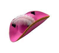 XuQiZZpp Golden Lace Halloween Pirate Party Props Caps For Children's Imaginative Play Costume Parties Accessories Halloween Costume Hat