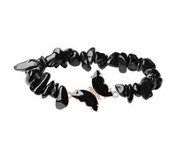 XuQiZZpp Handmade Crystals Butterfly Bracelet Adjustable Length Natural Stone Beads For Birthdays Anniversaries Valentines Day
