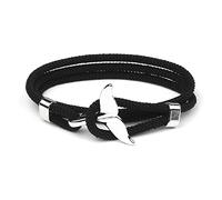 XuQiZZpp Multilayer Milan-Rope Viking-Bracelet Charm Whale Tail for Men Wristband Jewelry Beach Wristband Chain Jewelry Whale Tail Bracelets for Women