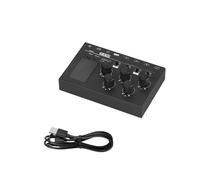 XuQiZZpp Multipurpose MX5 4 Channel Low Noise Stereo Sound Mixer Small Stereo Single Channel 6.35mm/3.5mm For Club/Studio/Home