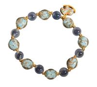 XuQiZZpp Natural Blue Sugar Beads Featuring Night Glowing Effect Comfort Wrist Chain for Long Time Stylish Appearance Night Glowing