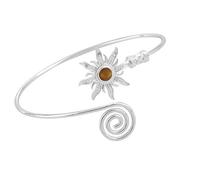 XuQiZZpp Quick Adjust Vintage Sun Arm Band Featuring Turquoise Stone for Long Time Use Metal Construction Turquoise Jewelry