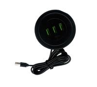 XuQiZZpp Recessed Double USB Desk Socket 2 Outlets 1.7 Meter Cable Type B Charging Adapter For Smartphones Tablets Devices Recessed Outlet For Small Appliances