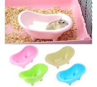 XuQiZZpp Small Animal Hamster Bed Cage Accessories Relax Habitat House Sleep Pad Food Bowl for Pigs