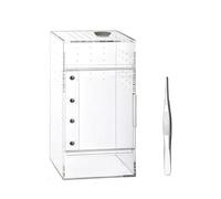 XuQiZZpp Small Reptiles Breeding Box Transparents Acrylic Cage Habitat Breeding Box Small Glass Container Container Jumping Spide