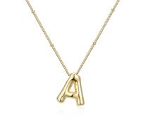 XuQiZZpp Stylish Smooth Letter Necklace Adjustable Clavicle Chain Casual Party Jewelry Alloy Texture for Fashion Individuals Alloy Jewelry