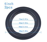 XuQiZZpp Surround Rings Repair 2 Packs 4/5 /6.5/8/10 Inches Surround Repair Rubber Replacement Windshield Mount Phone Holder