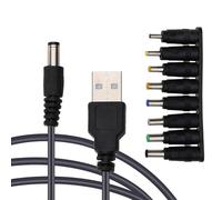 XuQiZZpp USB To 5V 9V 12V Adapter Converter Cable USB To 8PCS For Router Fan WIFI Charging Bank Connector Line Extender Adapter Amplifier