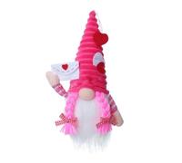 XuQiZZpp Valentines Day LED Light Up Gnomes Plush Dolls Love Heart Swedish Scandinavian Tomtes Dolls Weddings Party Ornament