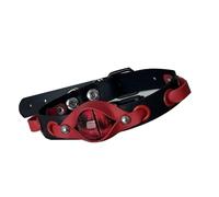 XuQiZZpp Versatile Choker PU Leather Clavicle Chain Adjustable Length Neckchain Accessory Handmade Jewelry Eye Catching Choker