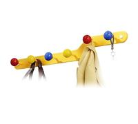 XUQQU Coat Rack Wall Mount, Metal Wall Hooks, Simple Modern Style Hook Rack, Wall Hook Decoration for Children's Room, Bathroom, Behind The Door, Living Room(Yellow,43cm/16.9in)