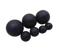 Xuro 1-100PCS Black Solid Rubber Ball Dia 2/2.5/3/3.5/4/4.5/5.5/6/6.5/7/7.5/8/8.5/9/9.5/10/11/12/13/14/15/16mm RubberBall(2.5MM_1PCS)