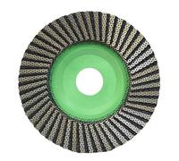 Xuro 1 Piece 4.5 Inch 115mm Diamond Electroplated Flap Disc Wheel for Grinding Metal Granite Glass Marble Quartz Stone Ceramic Tile(400)