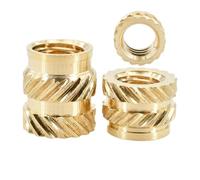 Xuro 100Pcs Brass Double Knurl Heat Insert Nut M2-M8 3D