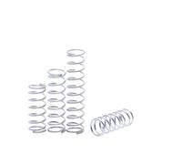 Xuro 10Pcs Wire Diameter 0.4mm 0.5mm 304 Stainless Steel Micro Small Compression Spring OD 3mm/4mm/5mm/6mm/7mm/8mm/9mm/10mm L：5-50mm(40mm-10Pcs,3mm,0.4mm)