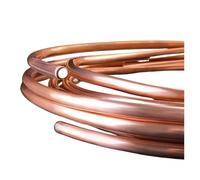 Xuro 1M-5M 2/3/4/6/8/10/12 OD1.6-28mm T2 Red Copper Tubing Airs Conditioning Refrigeration Capillary Wire Pipes Soft Coil Tube(2 Meter,16 x 13mm)