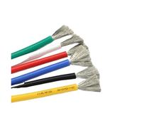 Xuro 1M/5M Heat-resistant Cable 30 28 26 24 22 20 18 16 15 14 12 10 8AWG Ultra Soft Silicone Wire High Temperature Flexible Copper(PURPLE,5 Meters,26AWG)