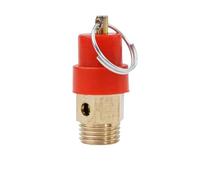 Xuro 1Pcs Brass 1/4" 1/8" Air Compressor Pressure Safety Relief Valve Replacement 120PSI Air Pump Spring Type Safety Valve 8kg(1-4)