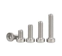 Xuro 3-50pcs M2M2.5M3M4M5M6M8M10 304 A2-70 Stainless Steel DIN7984 Hex Hexagon Socket Thin Low Short Profile Head Allen Cap Screw(40MM_M10 3PCS)