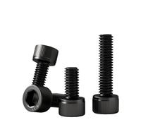 Xuro 5/10/20/50pcs M2 M3 M4 M5 M6 M8 Black Grade 12.9 Steel DIN912 Whole Fully Thread Hexagon Hex Socket Cap Allen Head Screw Bolt(20mm,M3 x 50Pieces)
